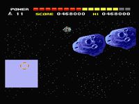 une photo d'Ã©cran de Space Manbow sur MSX